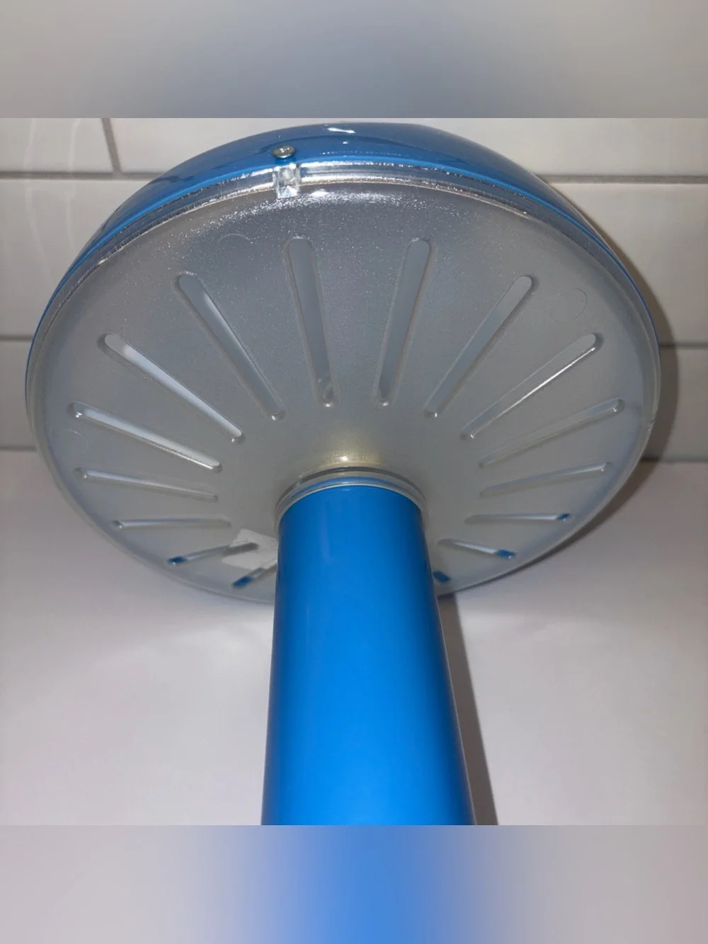 IKEA Blue and White Retro Mushroom Table Lamp